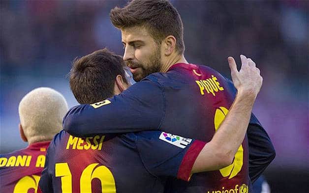 messi and pique