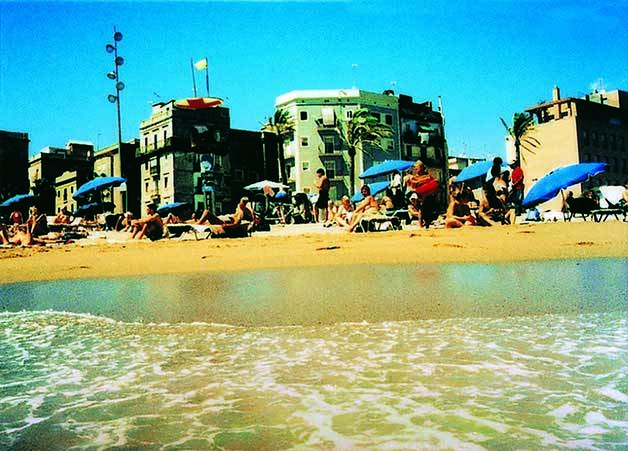 postcard barceloneta wawas Barcelona