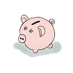 drawing piggy bank