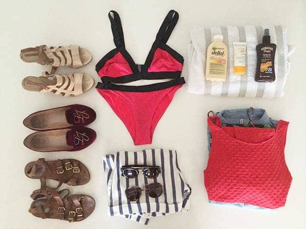 pack suitcase Barcelona