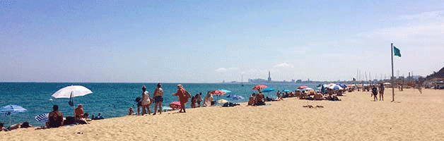 beaches around Barcelona Montgat