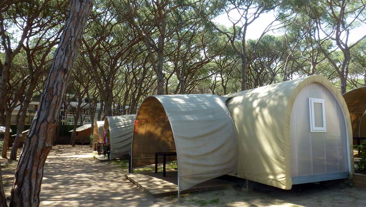 Barcelona Gava campsite: tents