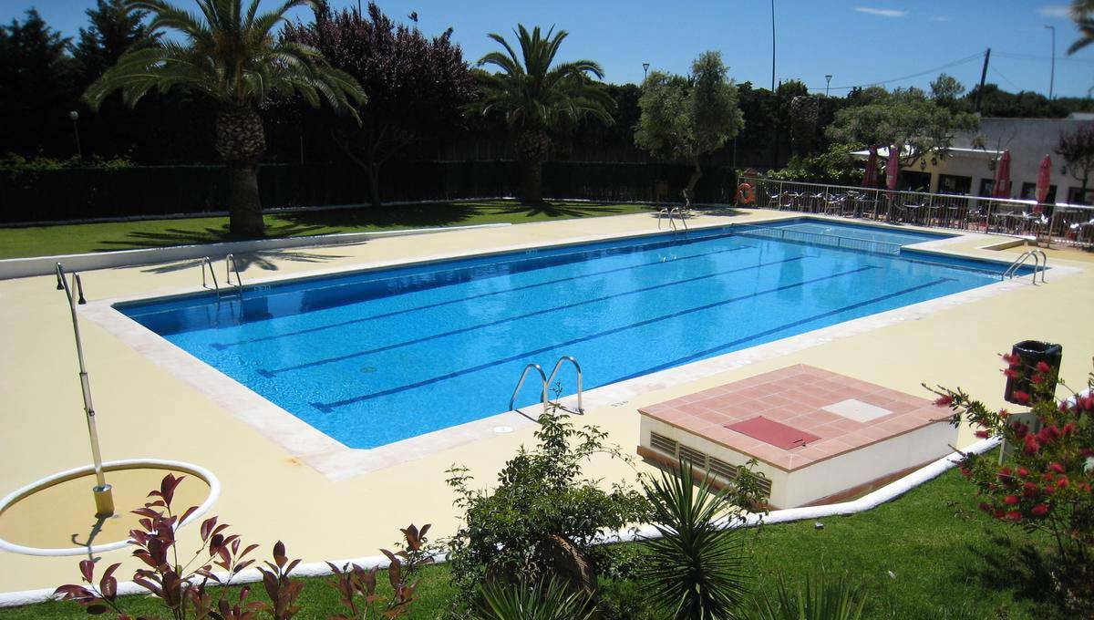Sitges campsite pool near Barcelona
