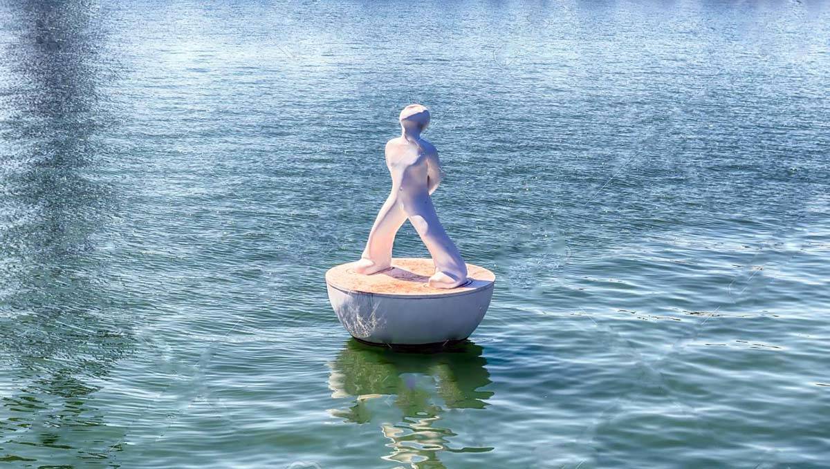 floating sculpture near Maremagnum