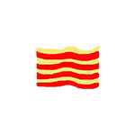 drawing catalan flag